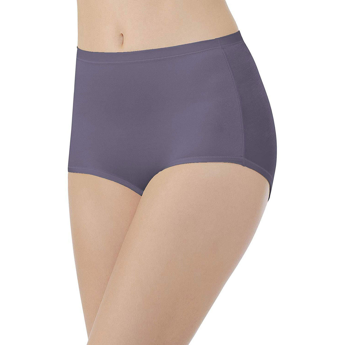 Vassarette Women's 5-Pack Invisibly Smooth Slip Short, Lace Trim